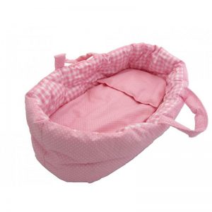 Poppen Draagmand/Reiswieg roze 47 cm