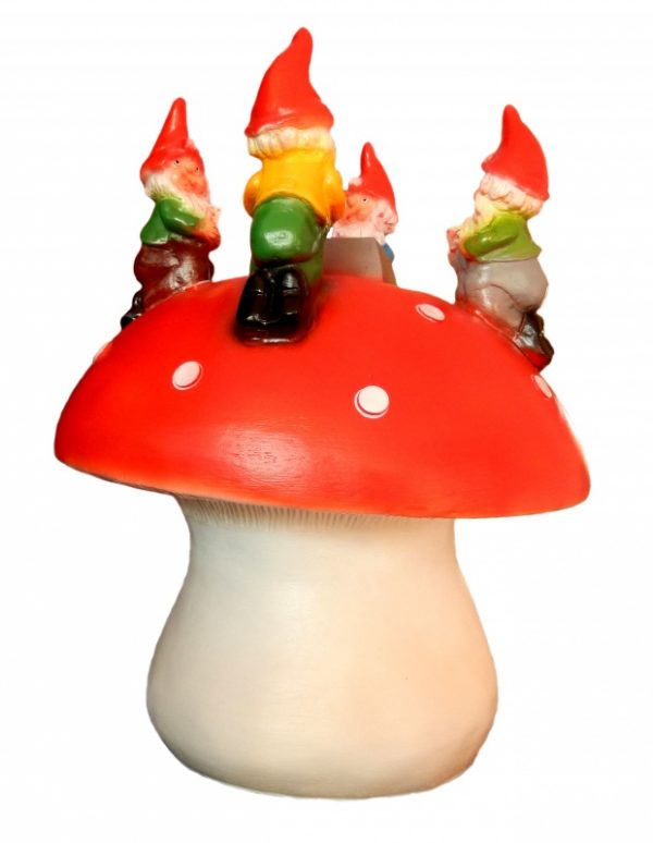 Heico Lamp Paddenstoel met 4 Kabouters
