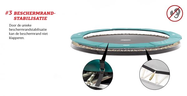 Berg Elite Inground Grijs 330 + Safety Net Deluxe - Afbeelding 5