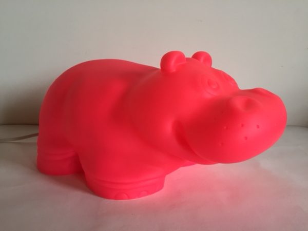 Heico Lamp Hippo Neon Roze