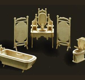 Bouwpakket Poppenhuis Meubeltjes Badkamer
