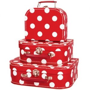 Simply For Kids Koffer Polkadot Rood M