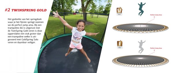 Berg  Champion Inground Grijs 330 + Safety Net Deluxe - Afbeelding 4