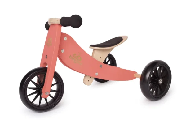 Kinderfeets Tiny Tot 2-in-1 Loopfiets Coral