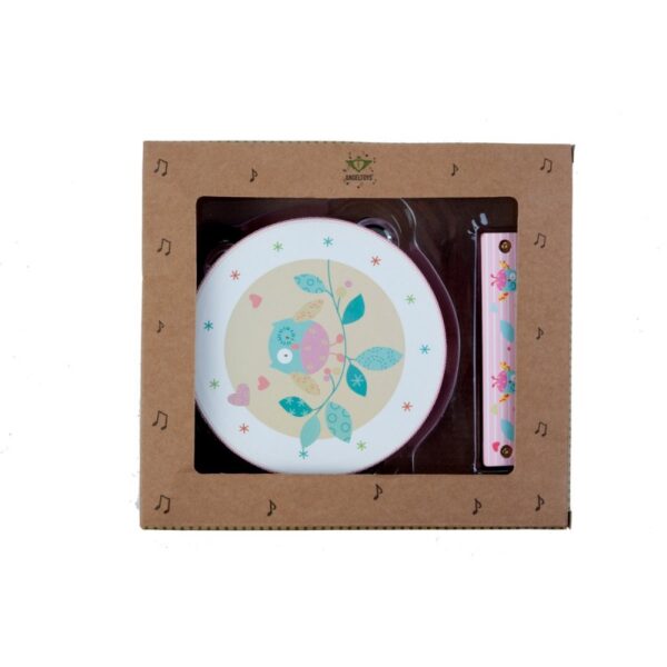 Angel Toys Muziekset Uil Roze