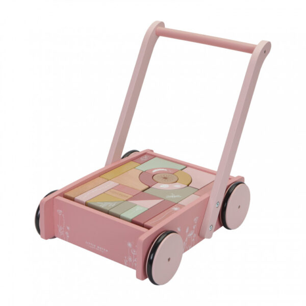 Little Dutch Blokkenkar Roze