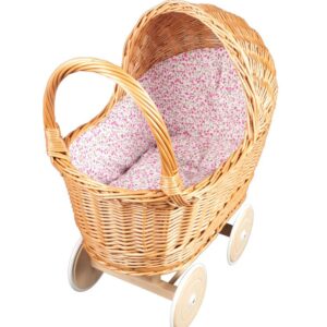 Rieten Poppenwagen
