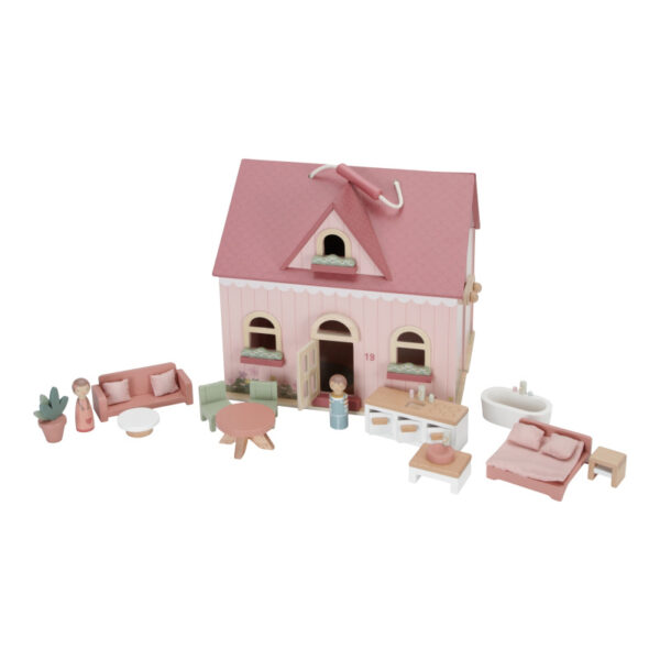 Little Dutch Draagbaar Poppenhuis - Afbeelding 2