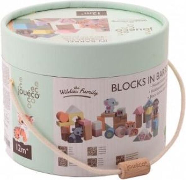 Jouéco The Wildies Familie Blokkenton 50 stuks