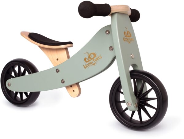 Kinderfeets Tiny Tot Plus 2-in-1 Loopfiets Silver Sage - Afbeelding 2