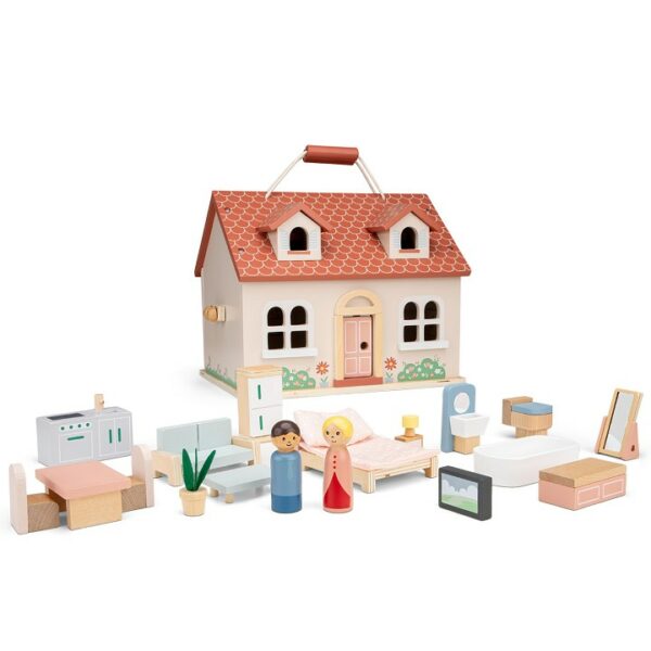 New Clasic Toys Vouwbaar Poppenhuis