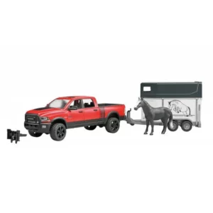 Bruder Dodge Ram 2500 met Trailer en Paard