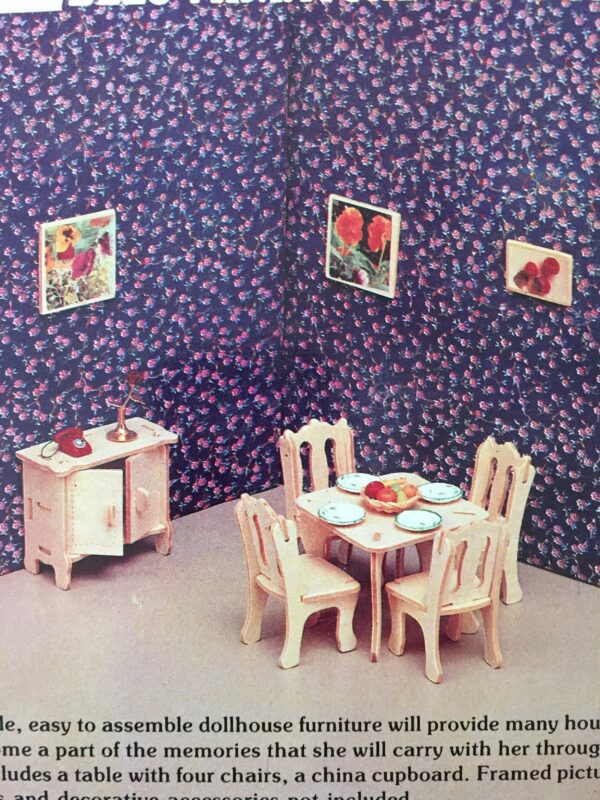 Bouwpakket Poppenhuis Meubeltjes Eetkamer