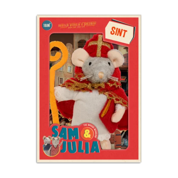 Het Muizenhuis - Knuffel Muis Sinterklaas